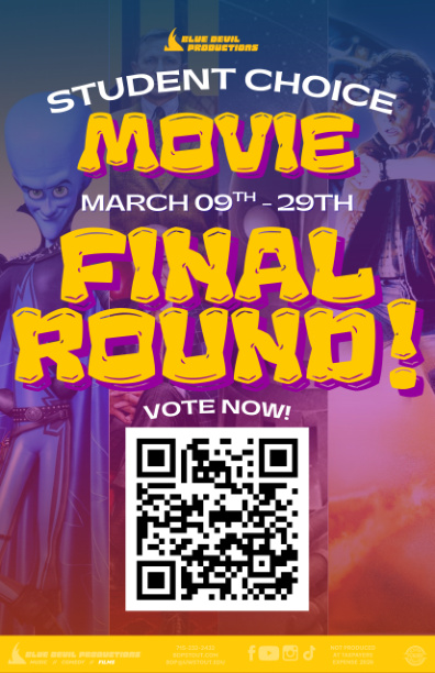Poster for the event Student Choice Film Voting (Final Round)